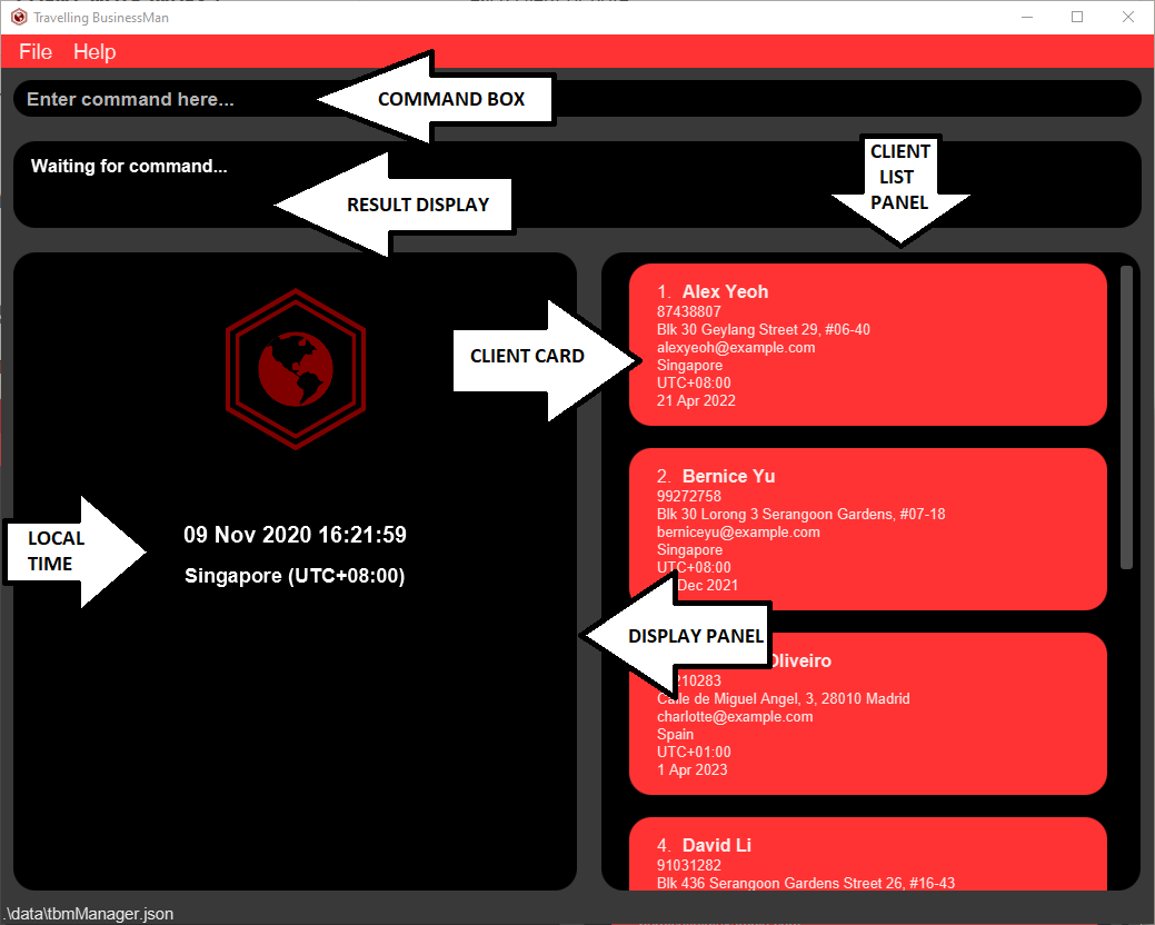 Annotated UI Default Page